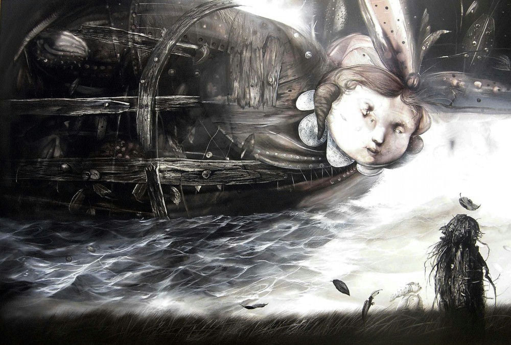 CAISE (b. Unknown) – El Viento Desgajó las Nubes Grises, 2009 - Del Amo Art Gallery