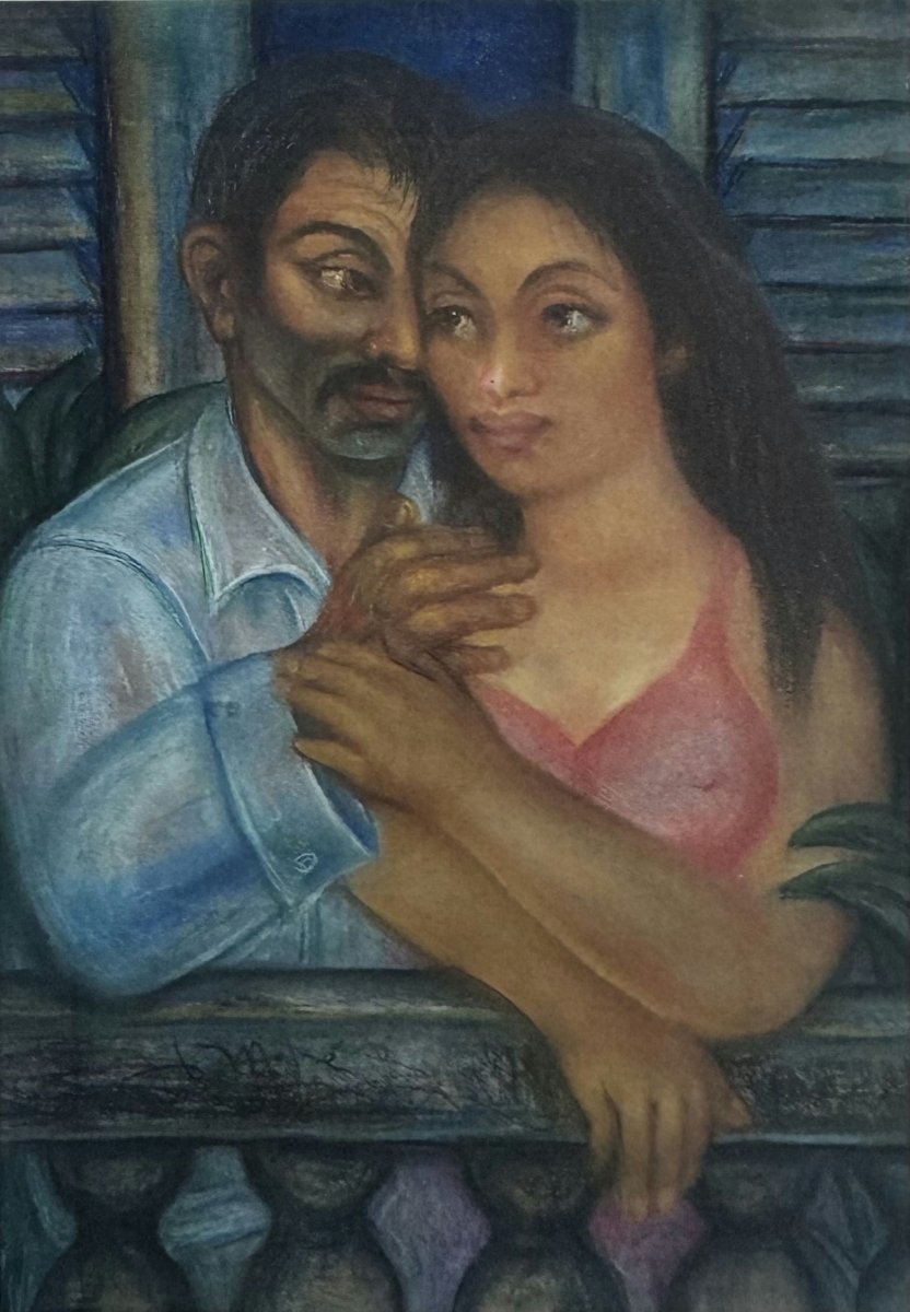 HECTOR MOLNÉ (b. 1958) – Novios en el Balcón, 2012 - Del Amo Art Gallery
