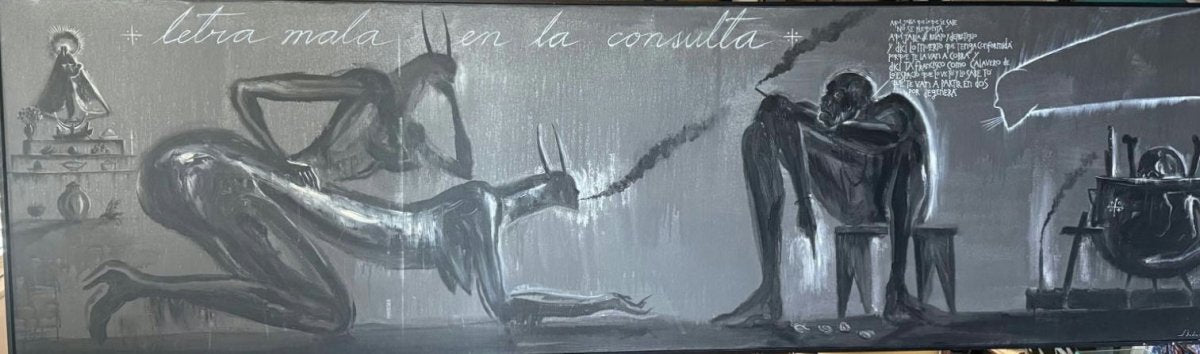 JOSE BEDIA (b. 1965) – Letra Mala en la Consulta, 2013 - Del Amo Art Gallery