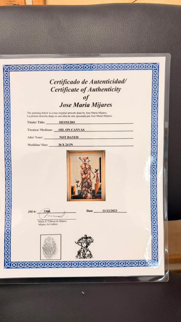 JOSÉ MARÍA MIJARES (1921–2004) – Desnudo - Del Amo Art Gallery