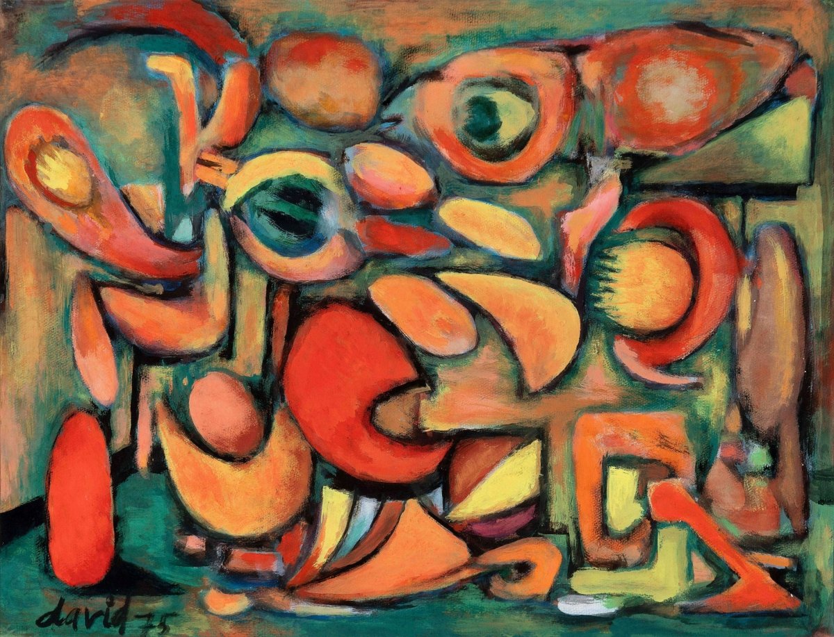 JUAN DAVID (b. 1975) – Untitled (Abstraction), 1975 - Del Amo Art Gallery