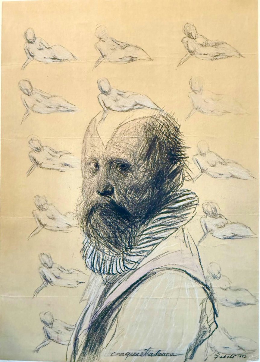 ROBERTO FABELO (b. 1950) – Conquistadores, 1992 - Del Amo Art Gallery